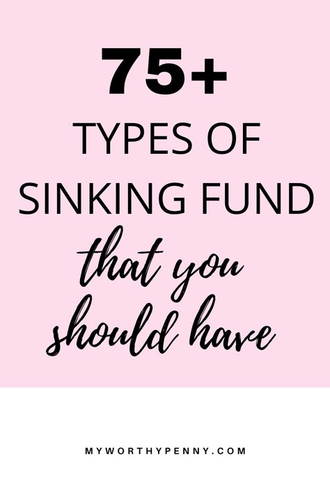 Sinking Funds Ideas, Sinking Funds Categories List, High Priority Sinking Funds, Sinking Funds Printable Free, What Are Sinking Funds, Sinking Funds Categories, S&p 500 Index Fund, Women Finance, Finance Background