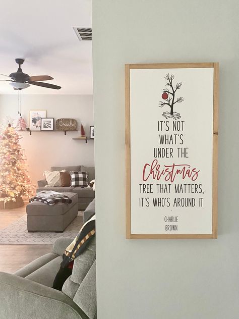 Horizontal Christmas Sign, Christmas Sign Decor Ideas, Christmas Movie Signs, Square Christmas Signs, Diy Wood Christmas Signs, Christmas Signs Cricut, Christmas Wall Pictures, Large Christmas Signs, Christmas Signs And Sayings