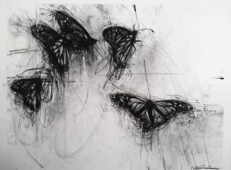 Charcoal Art, Future Home, August 27, My Future, Black And White Aesthetic, Ethereal Art, Aesthetic Images, Butterfly Art, White Aesthetic