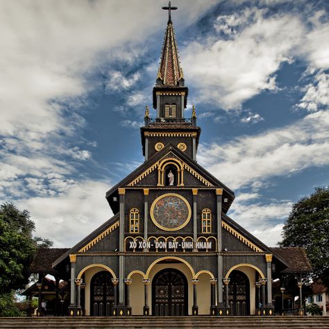 Wooden Church in Kon Tum, Vietnam by Marek Schimschewski Kon Tum, Colonial Times, Email Marketing Newsletter, Display Advertising, Retail Merchandising, Marketing Website, Website Backgrounds, Print Advertising, Us Images