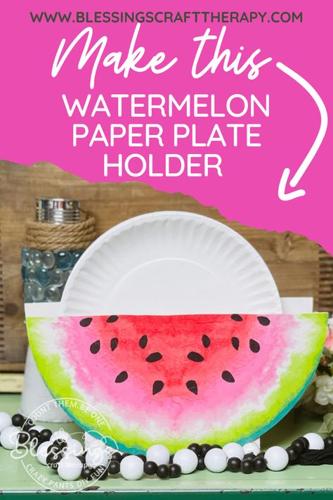 Make a super fun paper plate holder for summer! I can show you how! Paper Plate Holders Diy, Paper Plateholder For Cabinets, Paper Plate Holder Ideas, Diy Paper Plate Holder, Paper Plate Dispenser, Paper Plate Caddy Utensil Holder Diy, Diy Picnic Caddy Paper Plates, Wooden Paper Plate Holder, Diy Wall Hanging Paper