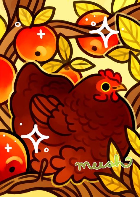 m e e s h 🕊 on Twitter: "3 finished pieces this week 🍻🍁 we’ve only just begun #avianaugust!… " Chicken Digital Art, Chicken Drawing, Pastel Poster, Chicken Painting, Cute Chickens, Chicken Art, Cute Animal Drawings Kawaii, 5x7 Print, Cow Art