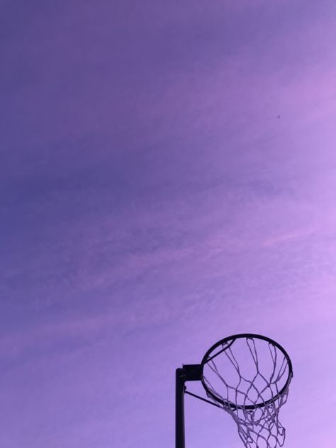 Purple Sporty Aesthetic, Pink Netball Aesthetic, Purple Sports Aesthetic, Purple Aesthetic Basketball, Netball Court Aesthetic, Purple Basketball Aesthetic, Netball Aesthetic, Netball Pictures, Netball Hoop