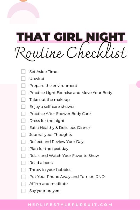 That girl night routine steps Self Care Night Ideas, Cozy Night Routine, Night Routine Checklist, Night Routine Aesthetic, Self Care Night Routine, Night Routine Ideas, Day Planner Template, Sunday Routine, Girl Night