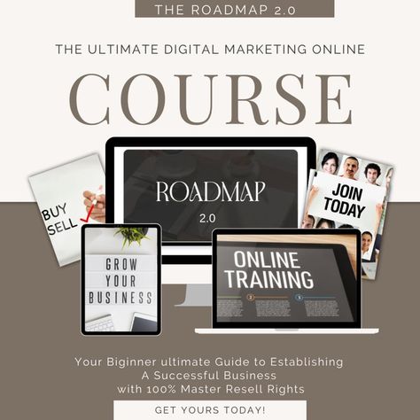 Roadmap 3.0 Course, Social Media Content Strategy, Traditional Marketing, High Income, Online Digital Marketing, Blog Seo, Digital Marketing Course, Website Creation, Marketing Course