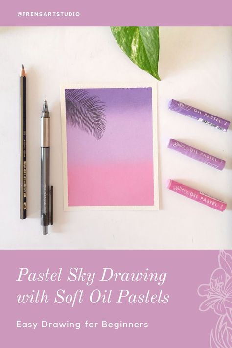 Oil Pastels Easy, Different Art Mediums, Pastel Tutorial, Drawing With Oil Pastels, Sky Drawing, Soft Pastels Drawing, Paintings Easy, Art Mediums, Soft Pastel Art