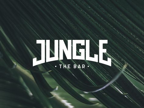 Jungle Branding, Jungle Logo, Jungle Camp, Typo Logo Design, Wild Logo, Typo Logo, Bar Logo, Event Logo, Jungle Safari