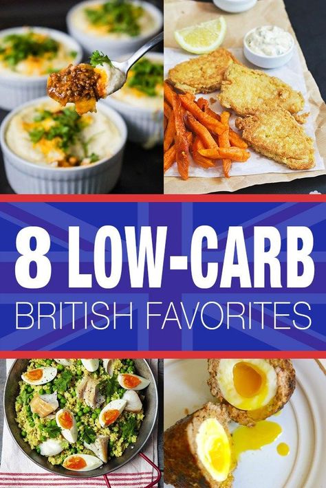 8 Low Carb British Favorites | British cuisine is criminally underrated - here are some of the best dishes, and many of them are keto too! Traditional Scottish Food, Lower Carb Meals, English Recipes, British Cooking, Best Keto Meals, Delicious Gluten Free Recipes, Primal Recipes, Low Carb Diet Recipes, English Food