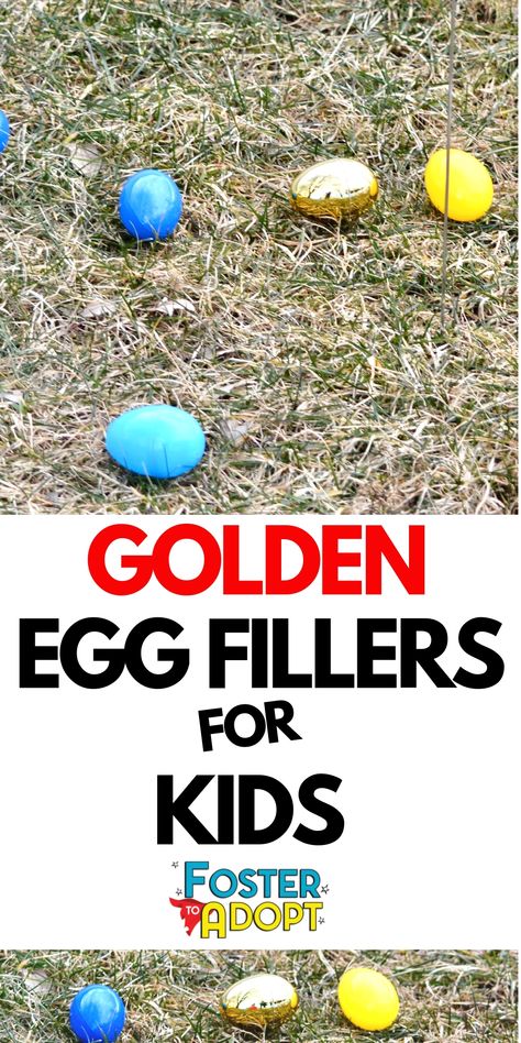 Easter has arrived and it's time to fill up those Golden Easter eggs! What do you put inside the golden eggs? We have you covered! Plus, GET A FREE PRINTABLE! The coolest printable for eggs at Easter! You'll see why! #gold #easteregg #jellybeans and #jesus Gold Easter Eggs, Egg Stuffers, Golden Egg Easter, Egg Fillers, Easter Eggs Kids, Easter Egg Fillers, Candy Egg, Golden Egg, Easter Hunt