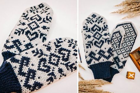 Traditional Fair Isle Crochet Mittens - Free Crochet Pattern Crochet Fair Isle, Fair Isle Crochet, Mittens Crochet, Crochet Mittens Pattern, Expression Fiber Arts, Hedgehog Fibres, Malabrigo Yarn, Classic Accessories, Crochet Mittens