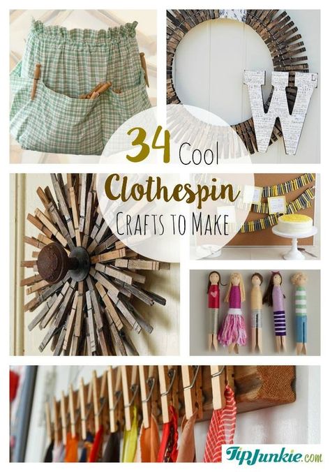 Cool Clothespin Crafts to Make-jpg Clothpins Crafts, Diy Clothespin Crafts, Clothespin Art Ideas, Crafts With Clothespins, Clothespin Wreaths, Clothespin Diy Crafts, Clothespins Diy, Wooden Clothespin Crafts, Clothespin Art