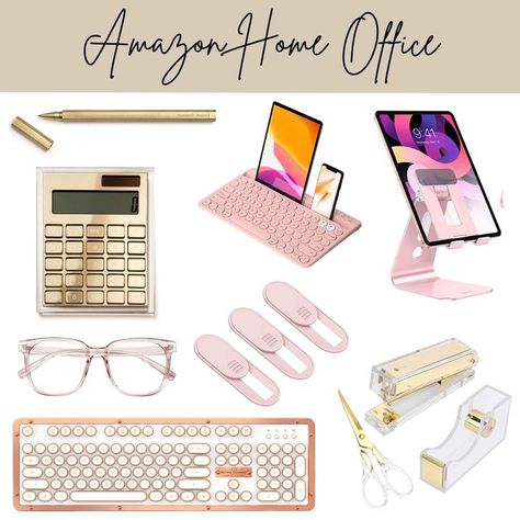 Amazon Made Me Buy It, Boss Home Office, Boss Lady Office, Aesthetic Lady, Girl Boss Office, Amazon Girl, Lady Office, Best Amazon Buys, Pink Office