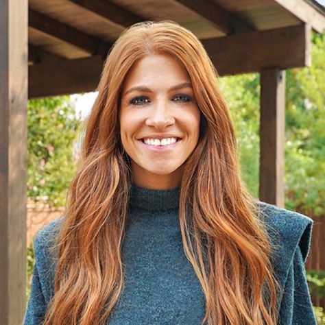 Learn more about Jennifer Todryk, host of HGTV's 'No Demo Reno.' Jennifer Todryk Hair, Jen Todryk No Demo Reno, Jen Todryk, Jennifer Todryk, Jenn Todryk, Rambling Redhead, Camper Trailer Remodel, Radio Personality, Red Heads