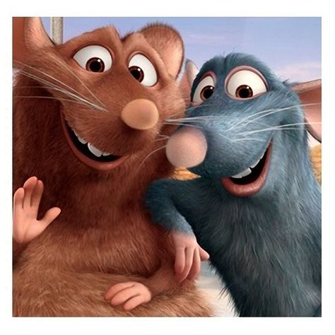 *EMILE (Remy's brother) & REMY ~ Ratatouille, 2007 Remy Ratatouille, Ratatouille 2007, Ratatouille Disney, Disney Duos, Cute Disney Pictures, Pet Rats, Pinturas Disney, Animated Drawings, Vintage Cartoon