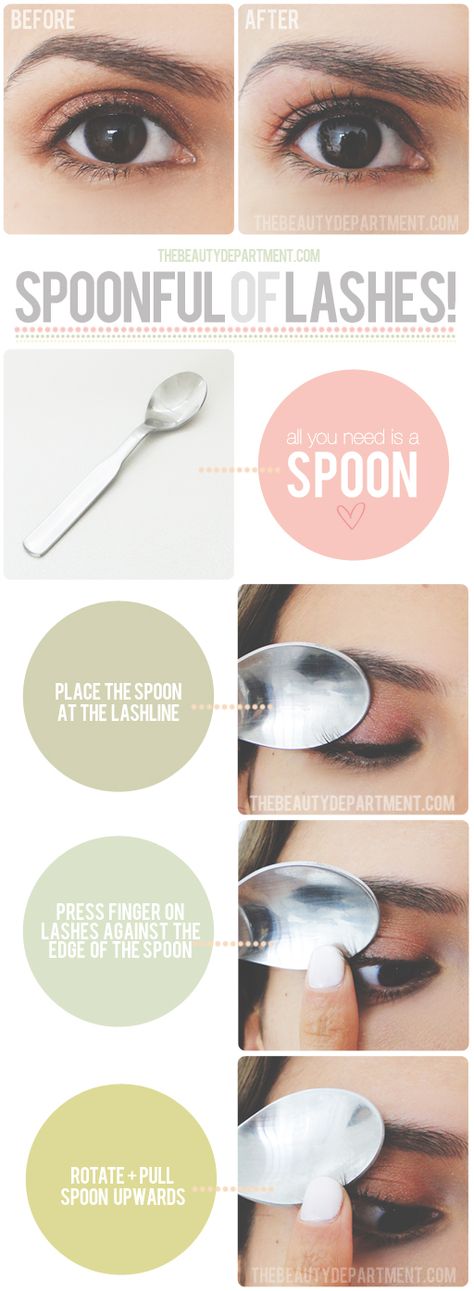 If you ever leave your lash curler at home when traveling, you should try this. Also this is great for anyone who is too sensitive for the lash curler. How To Curl Eyelashes With A Spoon, Curling Lashes With Spoon, Curl Lashes With Spoon, How To Curl Lashes With A Spoon, Diy Makeup Organizer, Mascara Hacks, Homemade Makeup, Easy Doodle, Beautiful Eyelashes