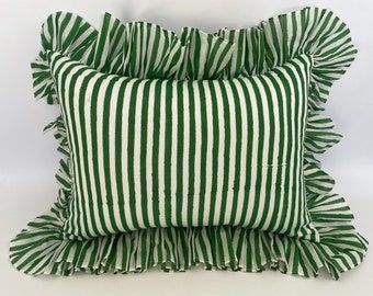 Studio Green, Long Pillow, Interior Inspo, My New Room, Dream Room, New Room, Green Stripes, Room Inspo, Home Interior