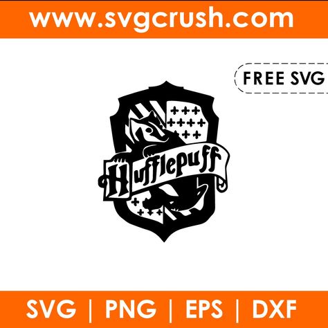 Hufflepuff Hufflepuff Cricut Svg, Hufflepuff Svg Free, Free Harry Potter Svg Files For Cricut, Harry Potter Svg Free Files For Cricut, Hufflepuff Svg, Free Cricut Images, Harry Potter Crest, Harry Potter Free, Huff And Puff