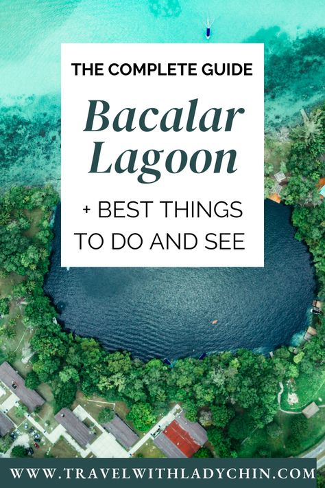 A complete Bacalar Lagoon, Mexico travel guide for first-time visitors includes where to stay, things to do, ways to save money, and more! Bacalar Lagoon, Mexico Travel Guides, Hidden Gem, Mexico Travel, Ways To Save Money, Ways To Save, Cancun, Tulum, Trust Me