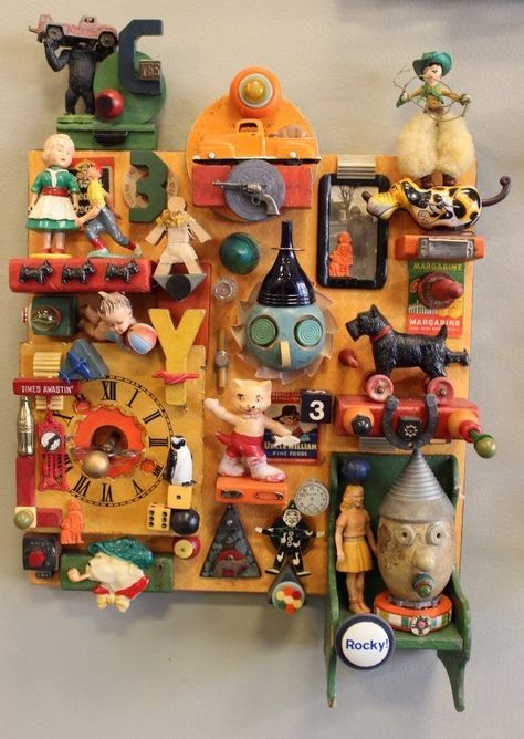 Drawer Art, Assemblage Art Collage, Box Assemblage, Assemblage Art Dolls, Art Assemblage, Shadow Box Art, Object Art, Found Object Art, Found Art