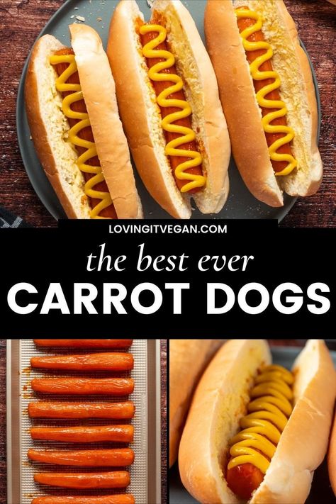 Veggie Hot Dog Recipes, Veggie Dog Recipe, Tabitha Brown Carrot Dog, Carrot Hotdogs Recipe, Carrot Dogs Recipe, Carrot Hot Dogs Vegan, Healthy Hot Dogs, Carrot Hot Dog Recipes, Carrot Dogs Vegan