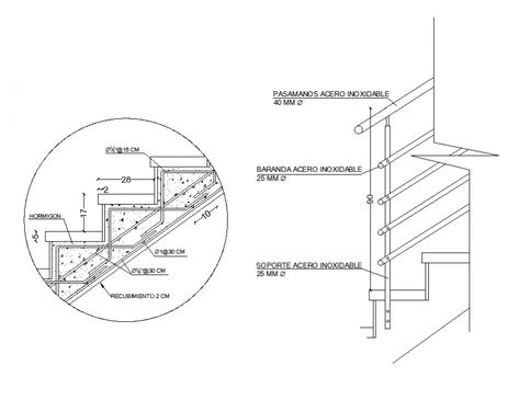 Staircase construction detail 2d view layout file in dwg format School Stairs, Handrail Detail, Stairs Detail, Construction Detail Drawing, Staircase Construction, Stair Construction, Staircase Detail, Staircase Layout, Stair Design Architecture