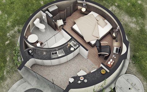 Round House Plans, Yurt Home, Casa Hobbit, Silo House, Panelling Hallway, Geodesic Dome Homes, Dome Home, Cob House, Dome House