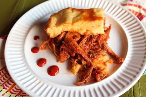 BBQ Pulled Pork Tamale Pie Pork Tamale Pie, Choux Dough, Pork Tamales, Tamale Pie, Bbq Pulled Pork, Entree Recipes, Pulled Pork, Casserole Recipes, Orange County