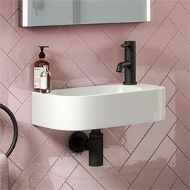 Basins | Bathroom Sinks | Victorian Plumbing Cloakroom Basin Ideas, Compact Sink Bathroom, Small Cloakroom Sink, Cloakroom Sink Ideas, Arezzo Bathroom, Small Sink Ideas, Small Cloakroom Ideas, Small Cloakroom Basin, Toilet Rooms