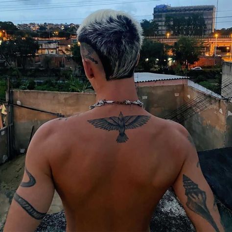 Men’s Back Tattoos Wings, Eagle Back Tattoo For Women, Chest Tattoos Men's Ideas, Wings Tattoo Men, Chest Tattoos Men, Bird Back Tattoo, Upper Back Tattoo Men, Eagle Tattoo Men, Mens Back Tattoo