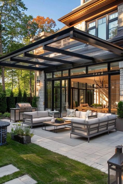 When you want to protect your outdoor space from the elements, exploring different patio cover ideas can be practical and stylish. Pergolas offer a Outdoor Patio Ideas Backyards, Outdoor Patio Designs, Backyard Gazebo, Patio Garden Design, Outdoor Kitchen Patio, Patio Gazebo, Outdoor Gardens Design, Pergola Patio, Outdoor Retreat