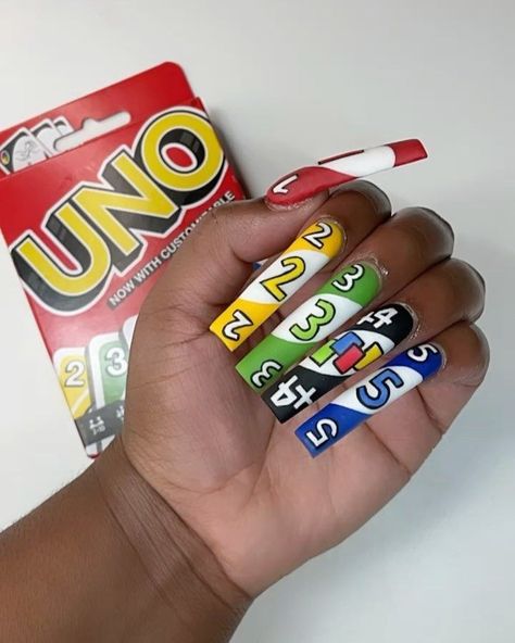 Blue And Gold Nails Ideas, Uno Nails, Blm Nails, Comic Book Nails Designs, Cartoon Nail Ideas, Sonic Nails, Blue Yellow Nails, Yellow And Blue Nails, Blue And Yellow Nails