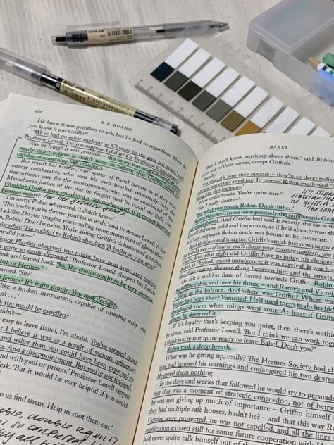 Babel Annotations, Anotating Books, Book Annotation Key, Books Annotation, Annotated Book, The Secret History Aesthetic, Annotating Books, Annotated Books, Book Tabs