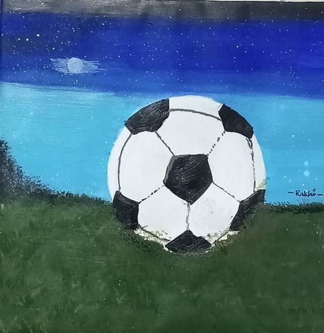 Football Paintings, Paint Night, Canvas Painting Designs, Small Canvas Art, Painting Designs, Small Canvas, Easy Paintings, Paint Designs, Alcohol Ink