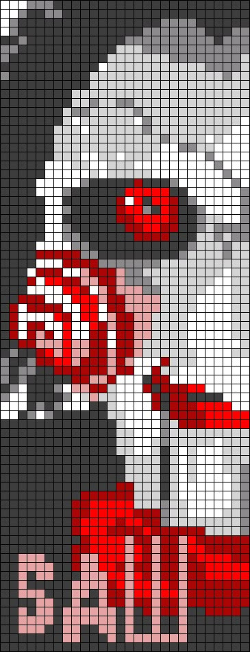 Freddy Krueger Alpha Pattern, Michael Myers Alpha Pattern, Popular Pixel Art, Horror Characters Pixel Art, Horror Movie Pixel Art Grid, Jigsaw Pixel Art, Freddy Krueger Pixel Art, Horror Movie Alpha Patterns, Alpha Patterns Horror