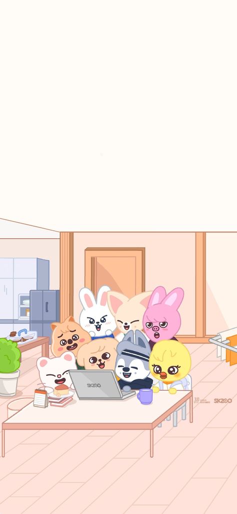 Skz Kawaii Wallpaper, Skzoo Iphone Wallpaper, Skzoo Phone Wallpaper, Skzoo Ot8 Wallpaper, Skzoo Wallpaper Ipad, Straykids Skzoo Wallpaper, Skz Animal Characters Wallpaper, Skz Skzoo Wallpaper, Lee Bit Skzoo Wallpaper