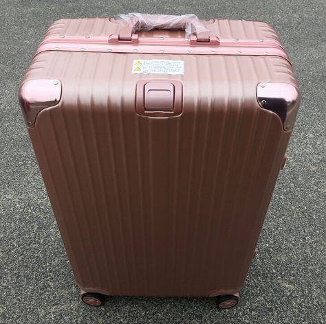 Rose Gold color  - Luggage case - suitcase Aluminum magnesium alloy Airport Plan, Rose Gold Suitcase, Bts Wings Tour, Pink Suitcase, Pink Luggage, She She, Visit Istanbul, Cute Luggage, Travel Bag Set