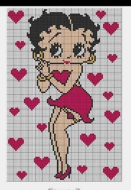 Betty Boop Pixel, Crochet C2c Pattern, C2c Crochet Blanket, Cross Stitch Fonts, Xmas Cross Stitch, Tapestry Crochet Patterns, Cross Stitch Books, Plastic Canvas Patterns Free, Disney Cross Stitch