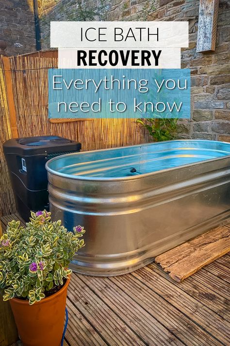 Everything you need to know about ice baths as a form of athletic recovery Backyard Ice Bath, Ice Bath Routine, Diy Cold Plunge Bath, Stock Tank Ice Bath, Cold Tub Diy, Ice Plunge Diy, Diy Ice Bath Ideas, Ice Tub Bath, Diy Ice Plunge