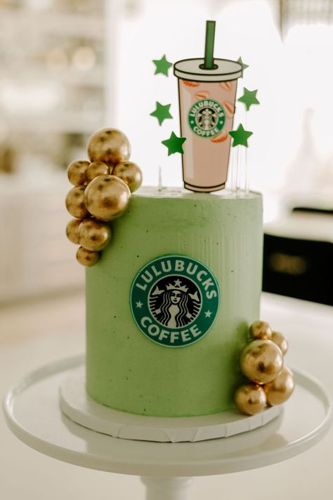 Custom Starbucks Pink Drink cake topper for Starbucks themed birthday party. Pink Drink Cake, Starbucks Themed Birthday Party, Starbucks Theme, Drink Cake, Starbucks Party, Starbucks Pink Drink, Starbucks Cake, Starbucks Drink, Pink Drink