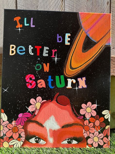 Sza Painting, 16 x 20 hand painted on canvas by yours truly ❤️ Jhene Aiko Canvas Painting, Painting Switch Every 5 Minutes, Cool Painting Ideas Aesthetic, Little Canvas Paintings Aesthetic, Peaceful Paintings Easy, Painting Ideas Asthetics, Art Piece Ideas, Painting Wall Collage, Sza Singer Painting