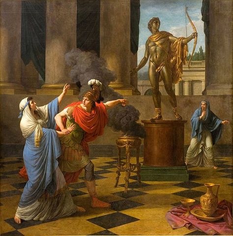 Perhaps one of the most famous prophecies uttered by a Pythia, Oracle of Delphi, is that of Croesus’ defeat by the Persian Empire. The Oracle, Alexander