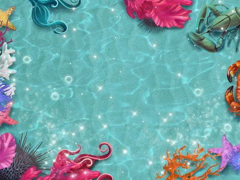 Art for Slot game on Behance Under The Sea Background, Mermaid Background, Sublimation Ideas Projects Inspiration, Hawaiian Theme, Theme Background, Slots Games, Crayon Art, School Themes, Art Background