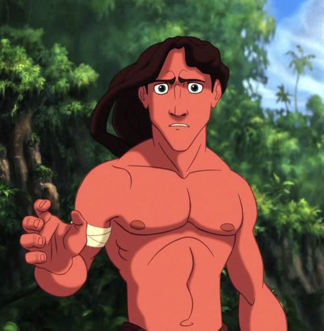 Tarzan Fanart, Tarzan Aesthetic, Tarzan Party, Tarzan Art, Tarzan Characters, Disney Expressions, Disney Characters Reimagined, Animated Disney Characters, Tarzan 1999