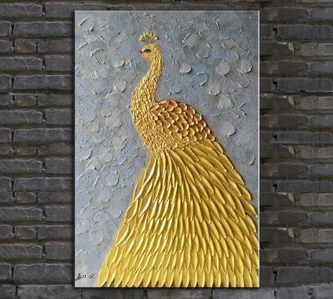 Texture Palette, Painting Peacock, Shop Painting, Frame Store, Lily Painting, Peacock Painting, Star Painting, Palette Knife Painting, Knife Painting