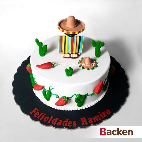 Mexican Fiesta Cake, Ninja Cake, Mexican Chili, Fiesta Cake, Nike Products, 2 Tier Cake, Salty Treats, 50th Party, Wear Store