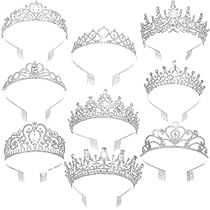 Winter Wonderland Ball, Quinceanera Accessories, Hair Accessories Silver, Crowns For Women, Crystal Princess, Prom Hair Accessories, Bride Crown, Crown For Women, Silver Tiara