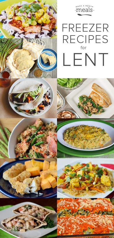 Freezer Recipes for Lent | Once A Month Meals Fasting Times, Sardines Recipes, Recipes For Lent, Vegetarian Freezer Meals, Lenten Recipes, Fast Meals, Freezer Recipes, Lent Recipes, Easy Freezer Meals