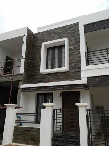 Tiles For House Exterior Wall, Wall Tiles For Outside House, Front Tiles Design Home, Front Elevation Stone Design, Tiled House Exterior Walls, Front Elevation Window Design, Front Elevation With Tiles, Wall Tiles Front Elevation, Indian House Tiles Design