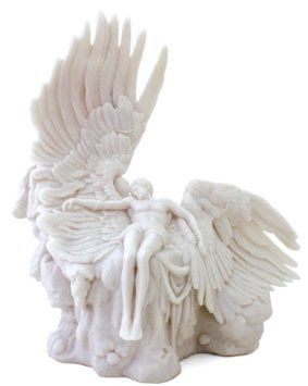 Amazon.com: Sale- Icarus Statue Sculpture Greek Mythology - Ships Immediatly: Home & Kitchen Icarus Statue, Sculpture Greek Mythology, Angel Wing Statue, Sculpture Greek, Western Sculpture, Cemetery Angels, Greek Heroes, Spiritual Things, Marble Finish