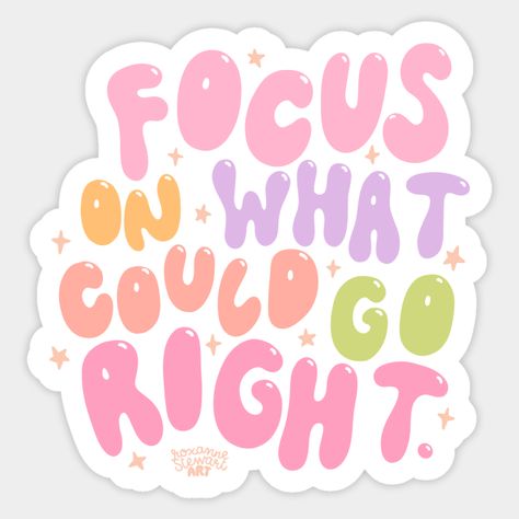 Focus on the right things. Inspirational sticker. #Inspiration #Motivation . #Ipad_Planner_Stickers #Diy_Aesthetic_Stickers #Pink_Cute_Stickers #Diy_Sticker_Ideas Cute Stickers Quotes, Funny Stickers For Water Bottles, New Sticker Design, Laptop Cover Stickers, Positive Stickers, Sticker Inspiration, Motivational Stickers, Sticker Design Inspiration, Etsy Stickers